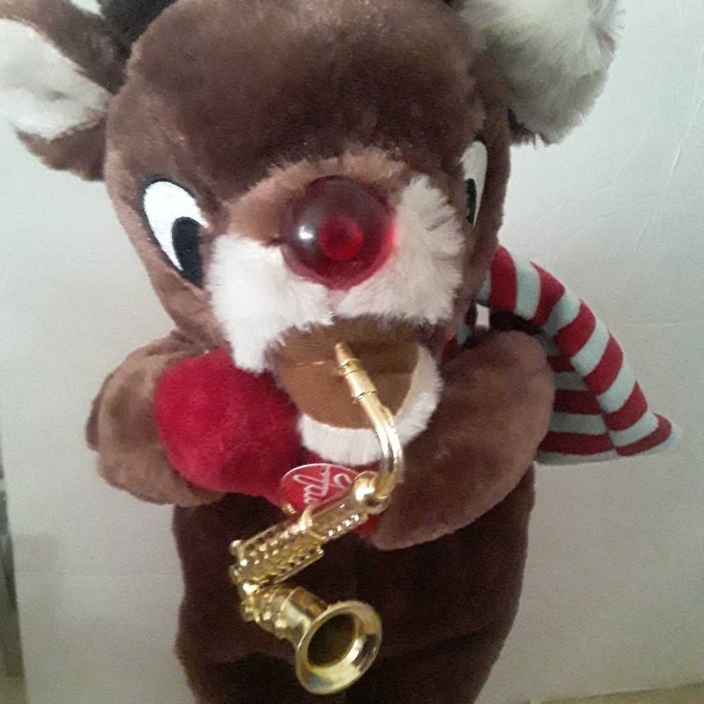 Rudolph Animated Plush Plays and Sways